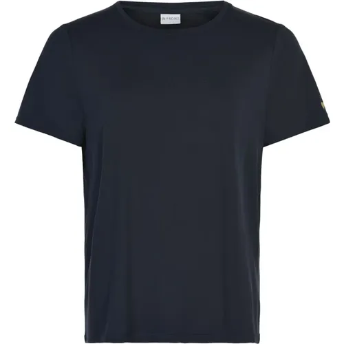 Marineblaues Herz T-Shirt , Damen, Größe: 2XL - IN FRONT - Modalova