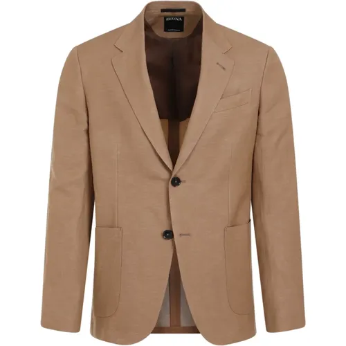 Wool Summer Jacket , male, Sizes: L - Ermenegildo Zegna - Modalova