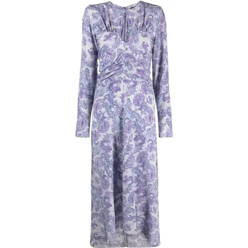 Silk midi dress , female, Sizes: S - Isabel marant - Modalova