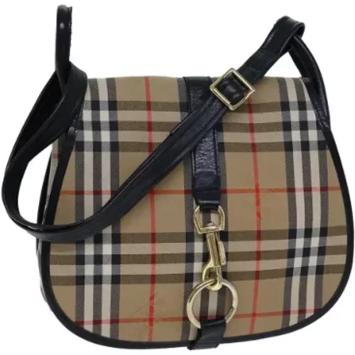 Pre-owned Canvas shoulder-bags , female, Sizes: ONE SIZE - Burberry Vintage - Modalova