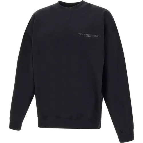 Schwarzer Baumwoll-Sweatshirt mit Logo-Print , Herren, Größe: M - Y-3 - Modalova