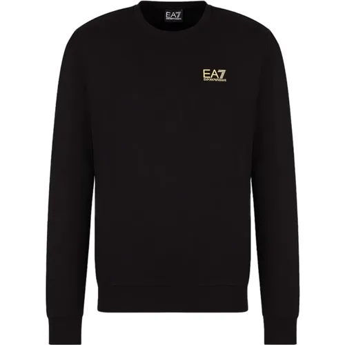 Dehnbarer Crewneck-Sweatshirt , Herren, Größe: 2XL - Emporio Armani EA7 - Modalova