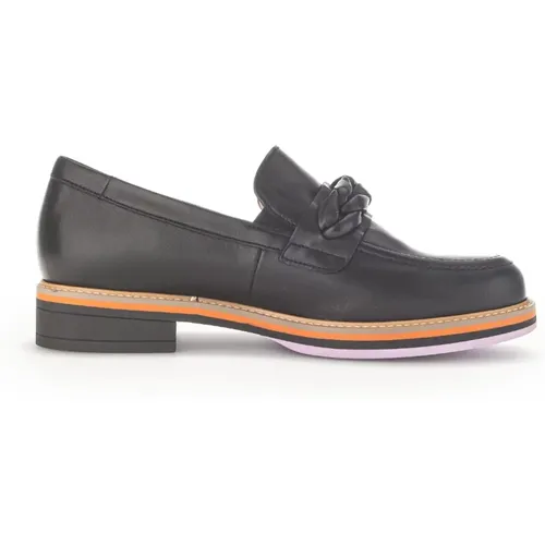 Schwarzer Damen Loafer - Modischer Stil , Damen, Größe: 37 1/2 EU - Gabor - Modalova