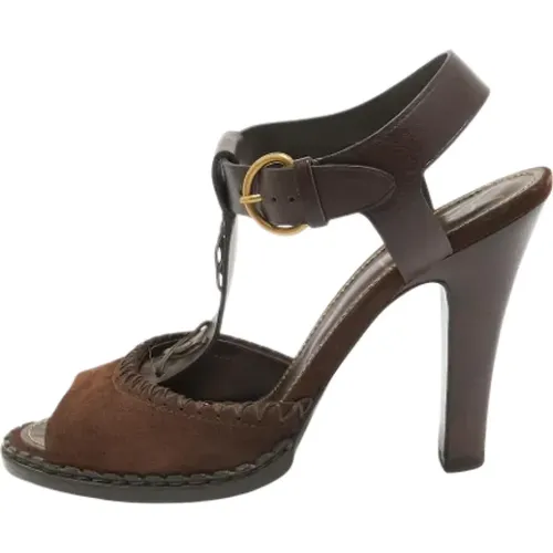Pre-owned Leder sandals , Damen, Größe: 40 EU - Yves Saint Laurent Vintage - Modalova