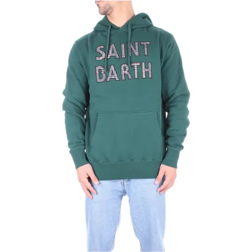 Hooded Sweater with Front Logo , male, Sizes: S - Saint Barth - Modalova