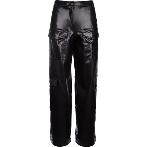 Leather Hosen , Damen, Größe: 2XS - pinko - Modalova