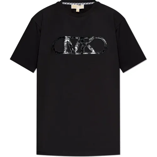 T-Shirt mit Logo , Damen, Größe: S - Michael Kors - Modalova