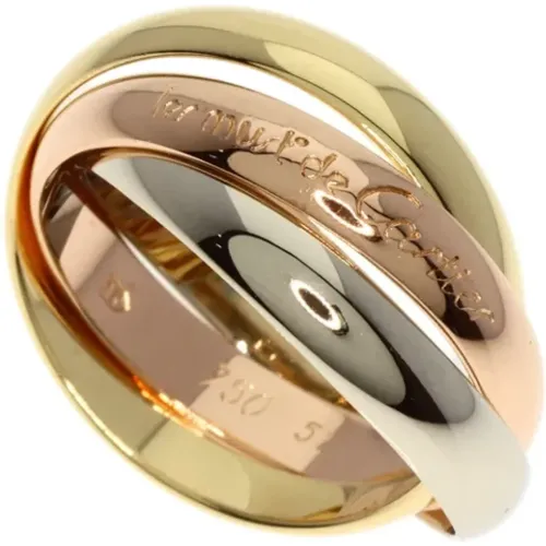 Pre-owned Yellow Gold rings , female, Sizes: ONE SIZE - Cartier Vintage - Modalova