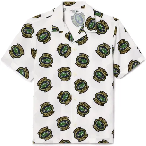 Moderne Golfshirt mit UV-Schutz , Herren, Größe: L - Lacoste - Modalova