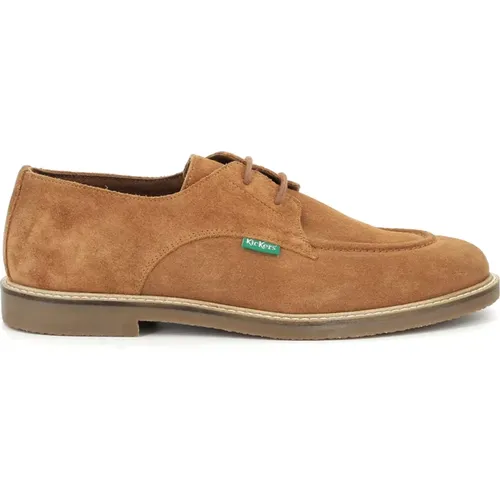 Bequeme Leder Derby Schuhe , Herren, Größe: 40 EU - Kickers - Modalova