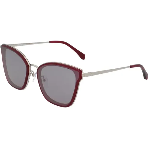 Montura Granate Light Grey Lens Sunglasses , female, Sizes: 59 MM - Zadig & Voltaire - Modalova