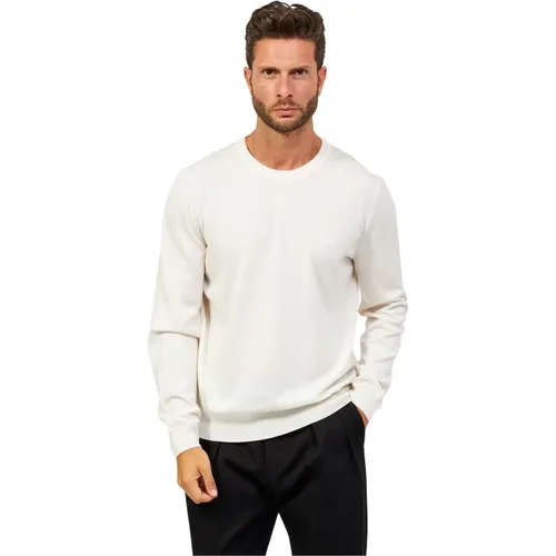 Herren Botto Pullover - Weiß , Herren, Größe: L - Hugo Boss - Modalova