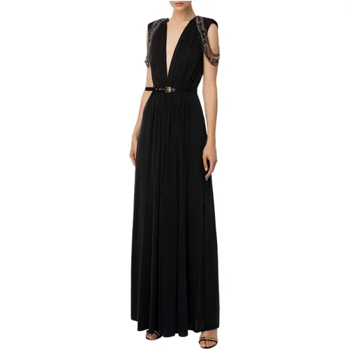 Elegant Dress , female, Sizes: S, M - Elisabetta Franchi - Modalova