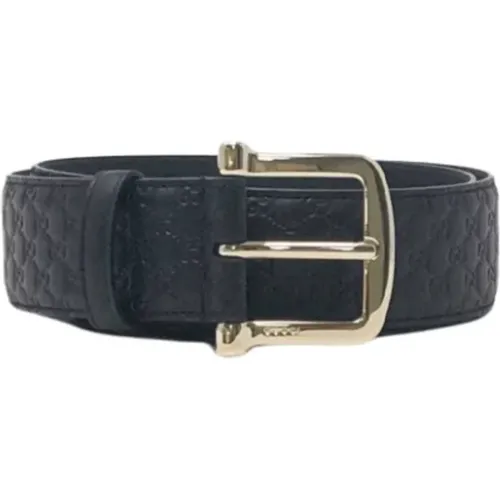 Microsima Leather Belt , female, Sizes: 85 CM, 80 CM - Gucci - Modalova