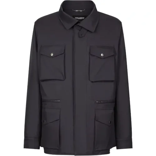 Midnight Safari Jacket , male, Sizes: XL, 2XL - Dolce & Gabbana - Modalova
