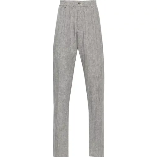 Trousers Light Grey , male, Sizes: L, 3XL, 2XL - Emporio Armani - Modalova