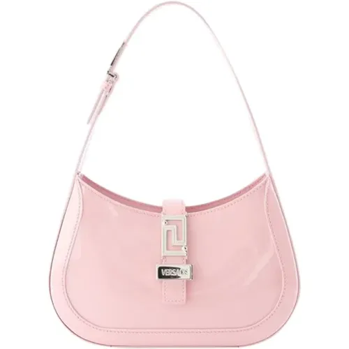 Leather handbags , female, Sizes: ONE SIZE - Versace - Modalova