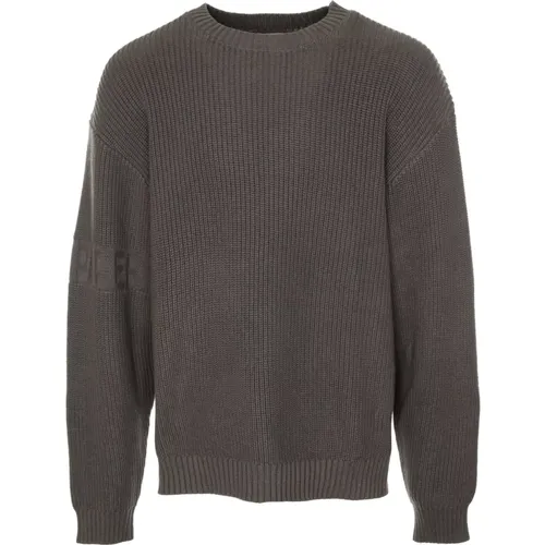 Grauer Kaninchen Strickpullover , Herren, Größe: M - Daily Paper - Modalova