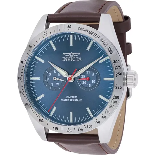 Blue Dial Quartz Watch - Specialty , male, Sizes: ONE SIZE - Invicta Watches - Modalova