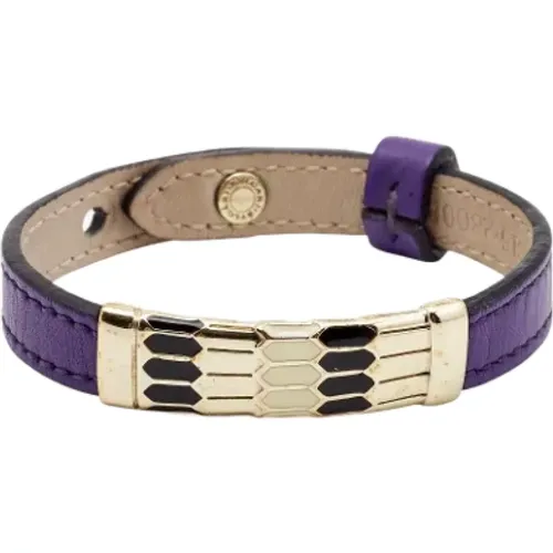 Pre-owned Leather bracelets , female, Sizes: ONE SIZE - Bvlgari Vintage - Modalova