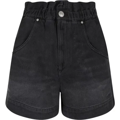 Faded Denim High Waist Shorts , Damen, Größe: XS - Isabel marant - Modalova