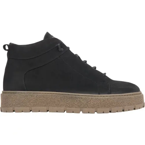 Men's High-Top Sneakers in Genuine Italian Nubuck with Light Insulation Er00116383 , male, Sizes: 7 UK, 9 UK, 8 UK, 11 UK, 10 UK, 6 UK - Estro - Modalova