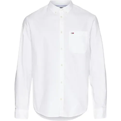 Oxford Shirt with Chest Pocket , male, Sizes: L, S, 2XL - Tommy Hilfiger - Modalova