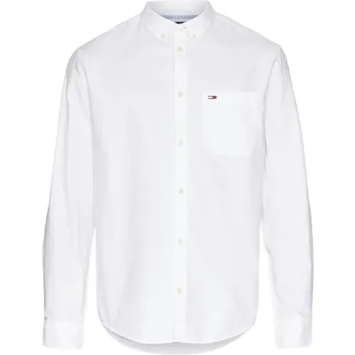 Oxford Shirt with Chest Pocket , male, Sizes: XL, L, S, 2XL, M - Tommy Hilfiger - Modalova