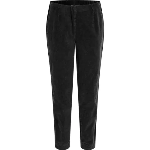 Velvet trousers with elastic waistband , female, Sizes: 2XL, S, M, L, XL - Masai - Modalova