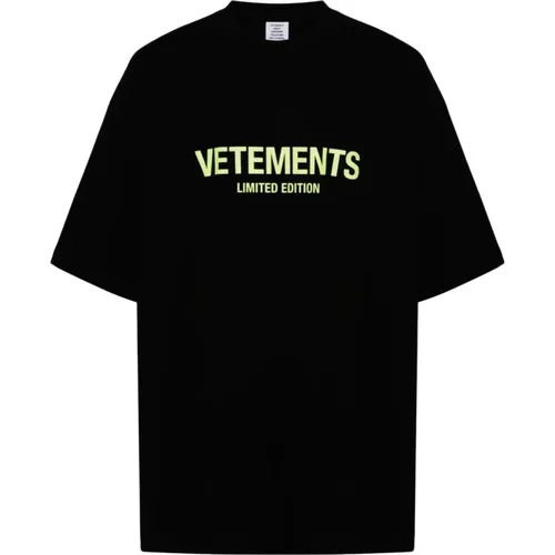 Limited Edition Logo T-Shirt , male, Sizes: L - Vetements - Modalova