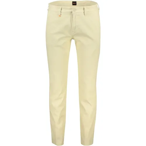 Cotton Chino Pants , male, Sizes: W36 L32, W32 L32 - Hugo Boss - Modalova