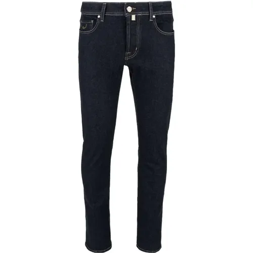 Dunkelblaue Slim Fit Jeans , Herren, Größe: W32 - Jacob Cohën - Modalova