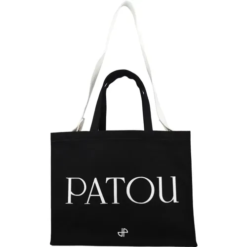 Schwarze Logo-Tote-Handtasche Patou - Patou - Modalova