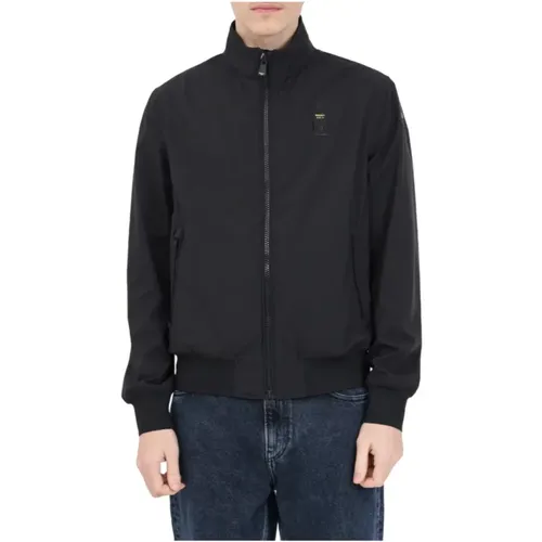 Polyester Jacket , male, Sizes: 2XL, 3XL, M, L, XL - Blauer - Modalova