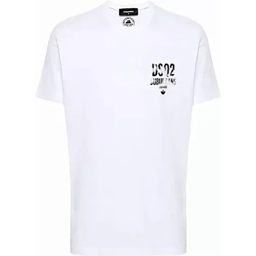 Lässiges Baumwoll-T-Shirt - Dsquared2 - Modalova