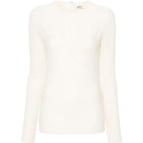 Jacquard Top with Ruffles and Ruching , female, Sizes: M, L, S - Isabel marant - Modalova