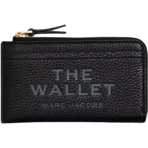 Leather Top Zip Wallet , female, Sizes: ONE SIZE - Marc Jacobs - Modalova