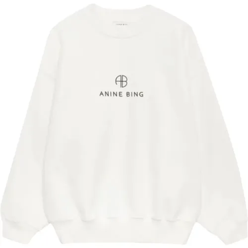 Monogram Sweatshirt , female, Sizes: M, XS, S - Anine Bing - Modalova