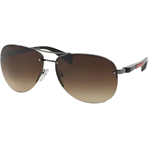 Sport Sunglasses Dark / Shaded - Prada - Modalova