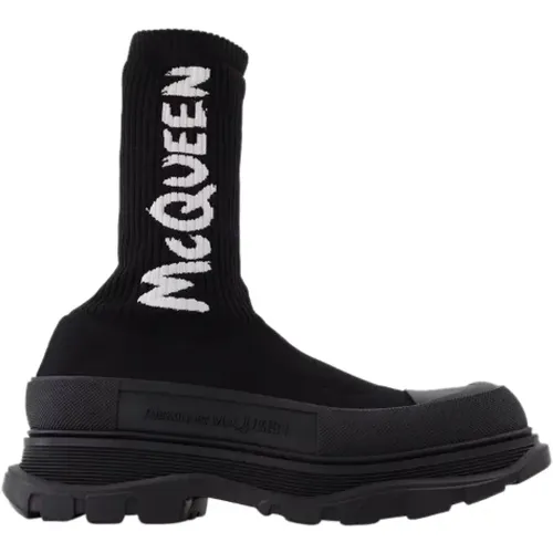 Fabric boots , female, Sizes: 10 UK, 7 UK, 8 UK, 9 UK, 11 UK - alexander mcqueen - Modalova