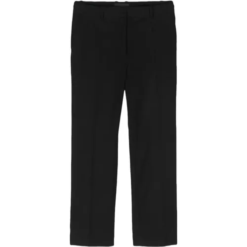 Schwarze Gabardine Coleman Hose , Damen, Größe: L - joseph - Modalova