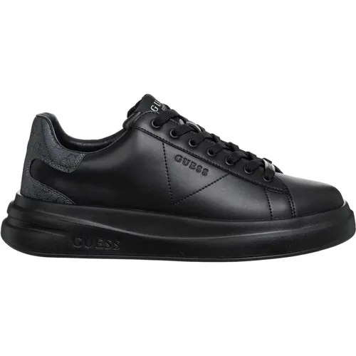 Plain Lace-Up Sneakers , male, Sizes: 9 UK, 10 UK, 6 UK, 11 UK, 7 UK, 8 UK - Guess - Modalova