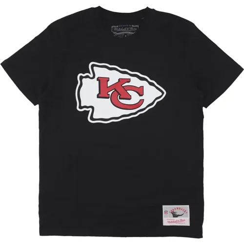 Kansas City Chiefs Logo Tee , male, Sizes: XL, L - Mitchell & Ness - Modalova