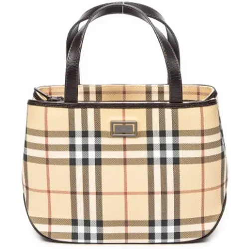 Pre-owned Coated canvas totes , female, Sizes: ONE SIZE - Burberry Vintage - Modalova