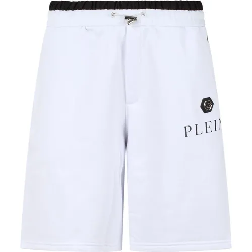 Printed Cotton Jogging Shorts , male, Sizes: S, M - Philipp Plein - Modalova