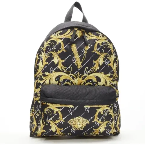 Pre-owned Nylon backpacks , female, Sizes: ONE SIZE - Versace Pre-owned - Modalova