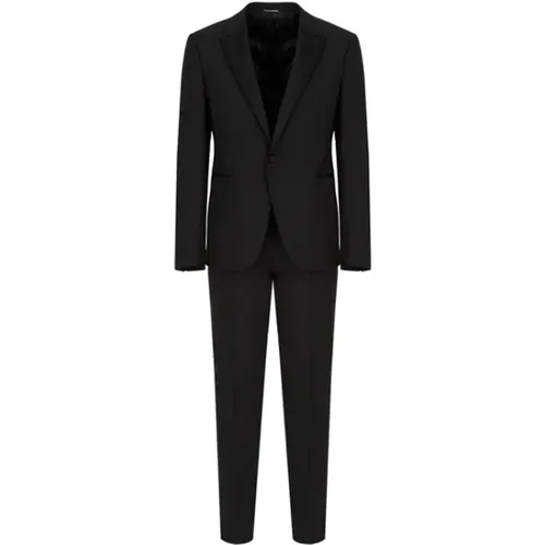 Single-Breasted Wool Smoking Jacket , male, Sizes: L - Emporio Armani - Modalova