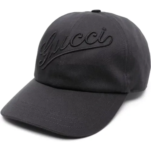 Cotton Baseball Cap Embroidered Logo , unisex, Sizes: L - Gucci - Modalova