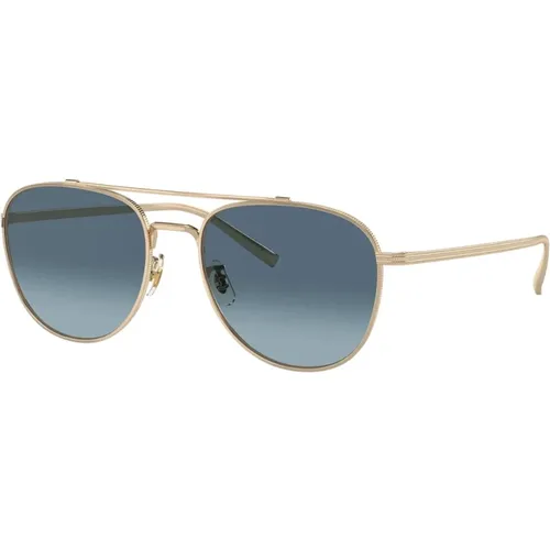 Aviator Style Sunglasses with Golden Gate Bridge Inspired Design , unisex, Sizes: 55 MM - Oliver Peoples - Modalova
