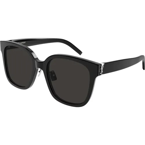 Silver/ Sunglasses SL M105/F , female, Sizes: 55 MM - Saint Laurent - Modalova